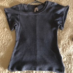 We The Free by Free People waffle pattern shirt